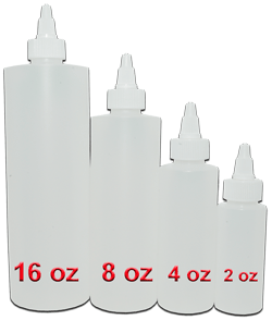Plastic Bottle 16 oz. With Twist Open/Close Cap, each.