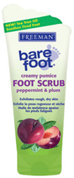 Freeman Foot Scrub, Peppermint + Plum, 5.3 oz.