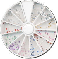 240 pieces Rhinestones.