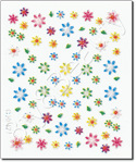 Nail Sticker C1017, each.