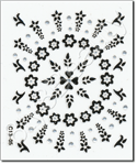Nail Sticker C1305, each.