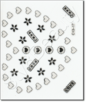Nail Sticker C1317, each.