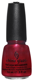 China Glaze 80644, Cranberry Splash, 0.5 oz.