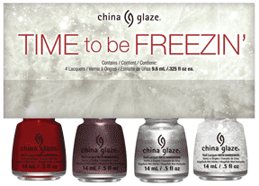 China Glaze Time To Be Freezin' mini set.