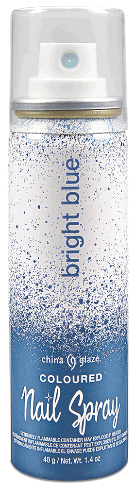 China Glaze Nail Spray, Bright Blue, 1.4 oz.
