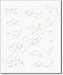 Nail Sticker CJ10, each.