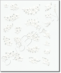 Nail Sticker CJ11, each.
