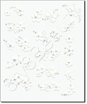 Nail Sticker CJ13, each.