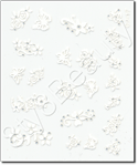 Nail Sticker CJ17, each.