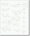Nail Sticker CJ19, each.