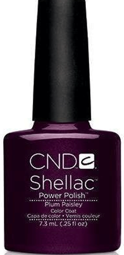 CND Shellac Plum Paisley, 0.25 oz.