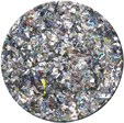 It's So Easy, Cracked Ice Glitter Powder, Silver Holographic, 0.07 oz.