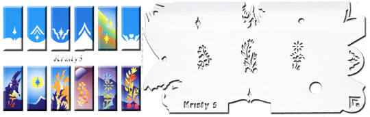 STENCIL KRISTY 5, EACH
