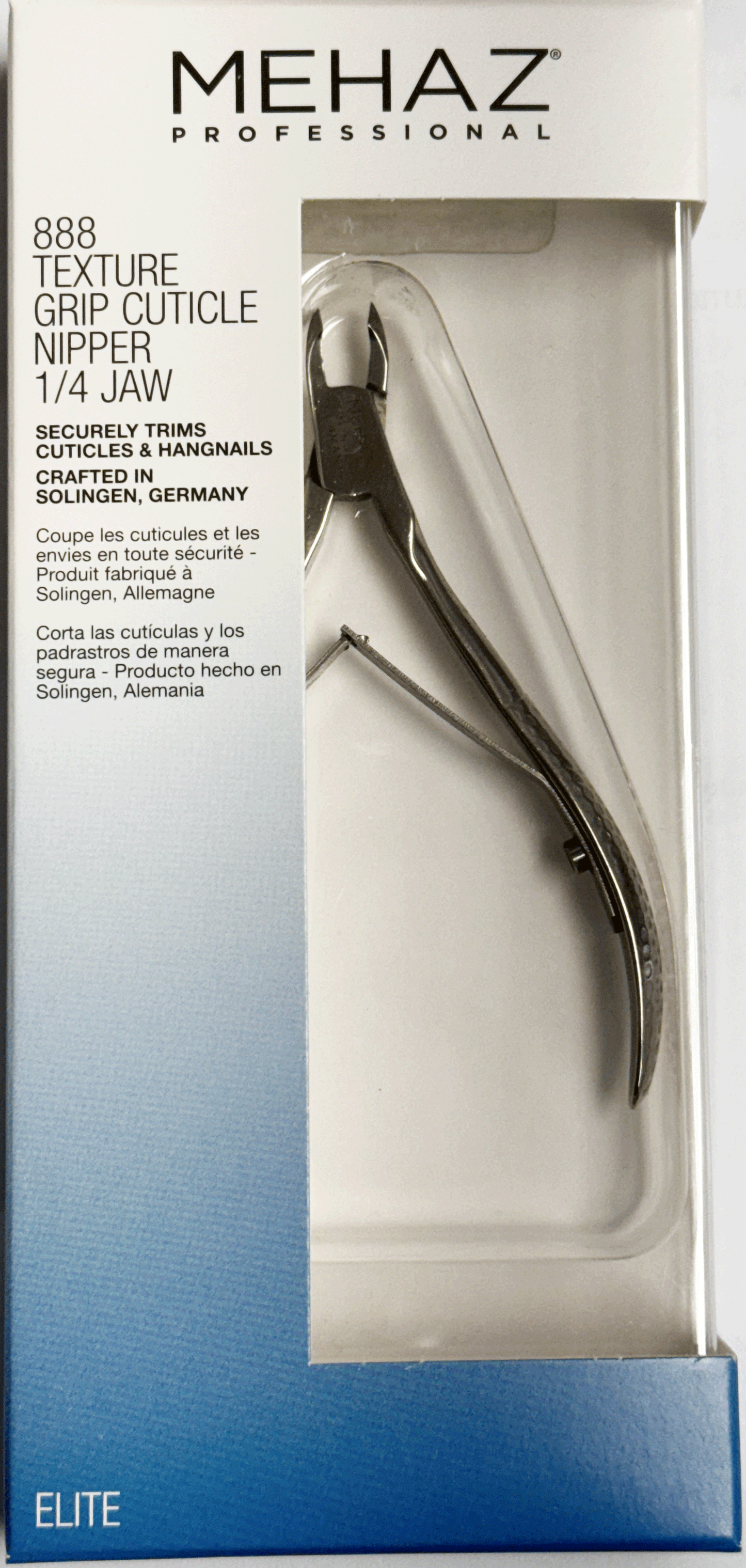 Mehaz 888 Nickel Cuticle Nipper, 1/2 jaw.