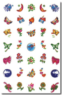 Nail Sticker 0033, each.