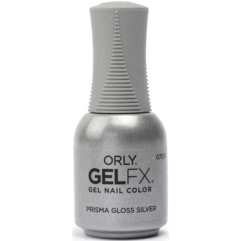 Orly GelFX Gel Nail Color, Prima Gloss Silver, 0.6 oz.