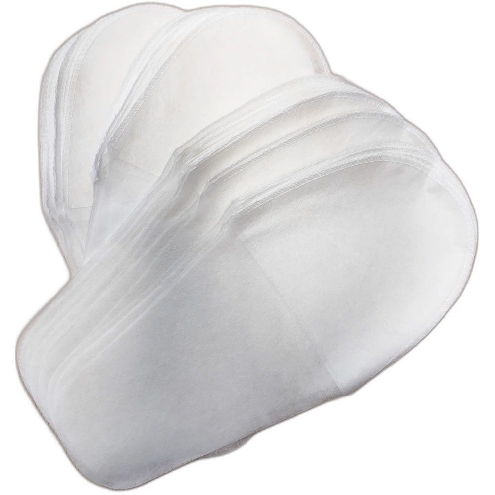 Pedicure Slippers, Shark, White, 25 pairs/pack.