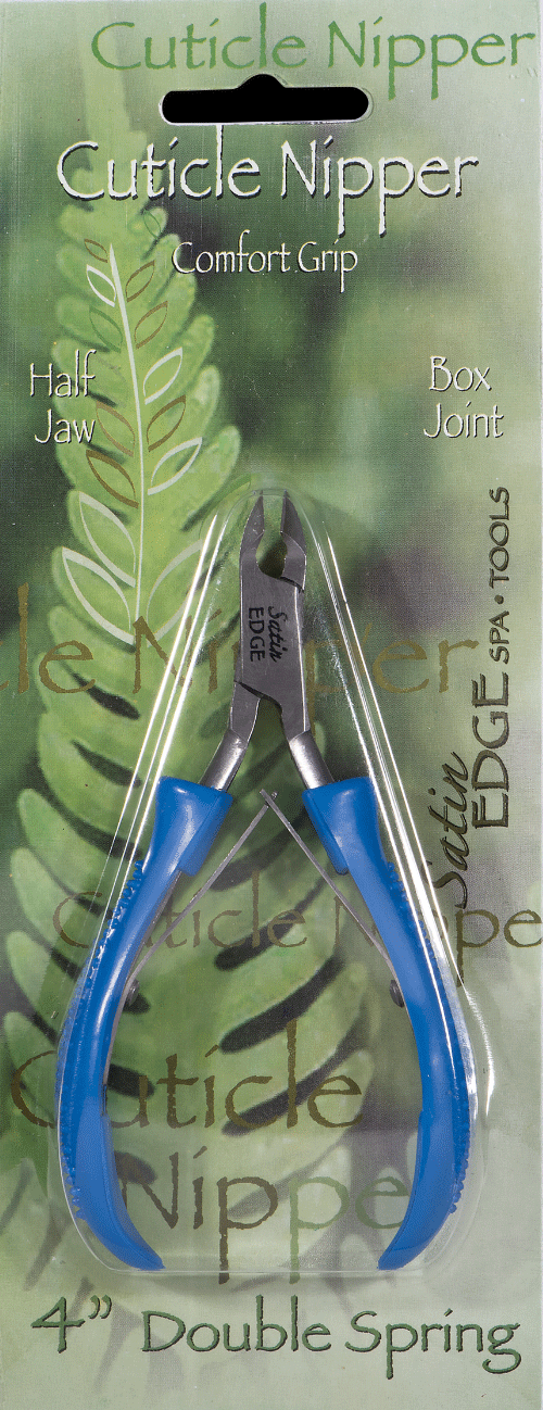Satin Edge Cuticle Nipper, Comfort Grip (purple), 1/2 Jaw, each.