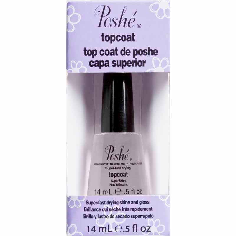 Poshe Super Fast-Drying Topcoat, 0.5 oz.