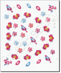 Nail Sticker C1021, each.