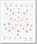 Nail Sticker C1030, each.