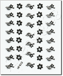 Nail Sticker C1301, each.