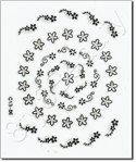 Nail Sticker C1306, each.