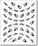 Nail Sticker C1311, each.
