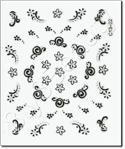 Nail Sticker C1322, each.