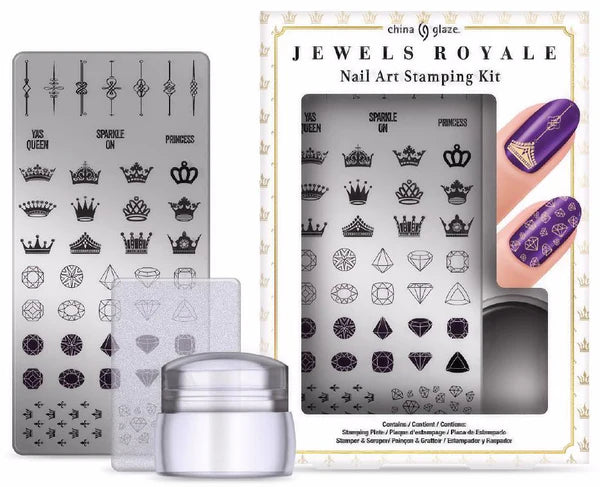 China Glaze Jewels Royale Nail Art Stamping Kit.