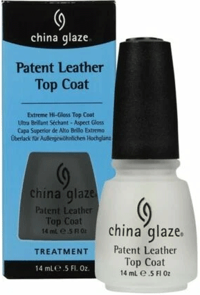 China Glaze Patent Leather Top Coat, 0.5 oz.