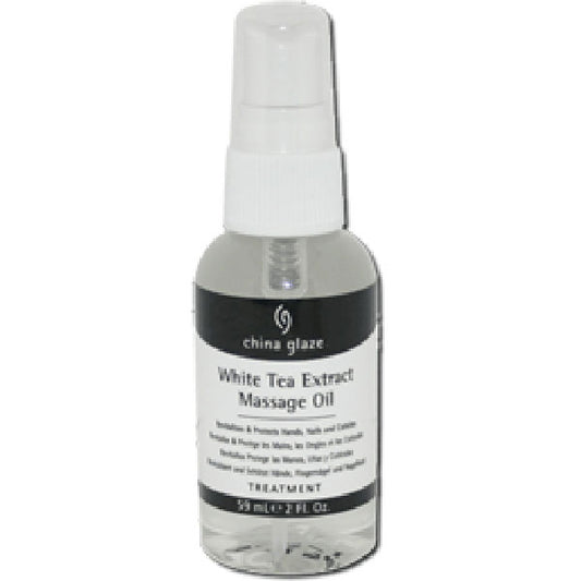 China Glaze White Tea Extract Massage Oil, 2 oz.
