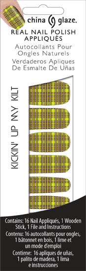CG Nail Appliques, 80565, Kickin' Up My Kilt Kit.