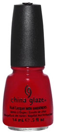 China Glaze 80645, Red Satin, 0.5 oz.