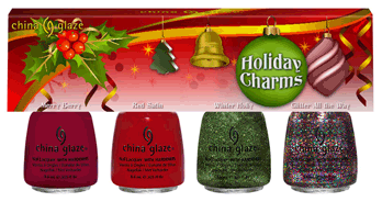China Glaze 2012 Holiday Charms minis set.