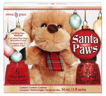 China Glaze 2012 Santa Paws set.