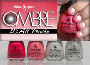 China Glaze Ombre It's All Peachy set.
