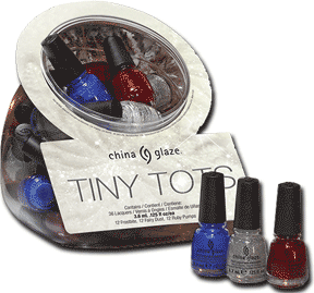 China Glaze Tiny Tots, 36 pieces bucket.