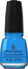 China Glaze 82606 DJ Blue My Mind, 0.5 oz.