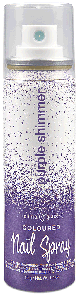 China Glaze Nail Spray, Purple Shimmer, 1.4 oz.