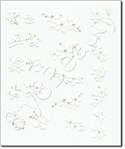 Nail Sticker CJ07, each.