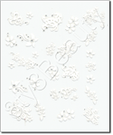 Nail Sticker CJ08, each.