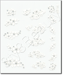 Nail Sticker CJ18, each.