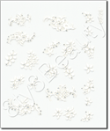 Nail Sticker CJ28, each.