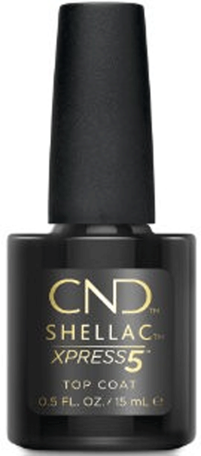 CND Shellac Xpress5 Top Coat, 0.5 oz.