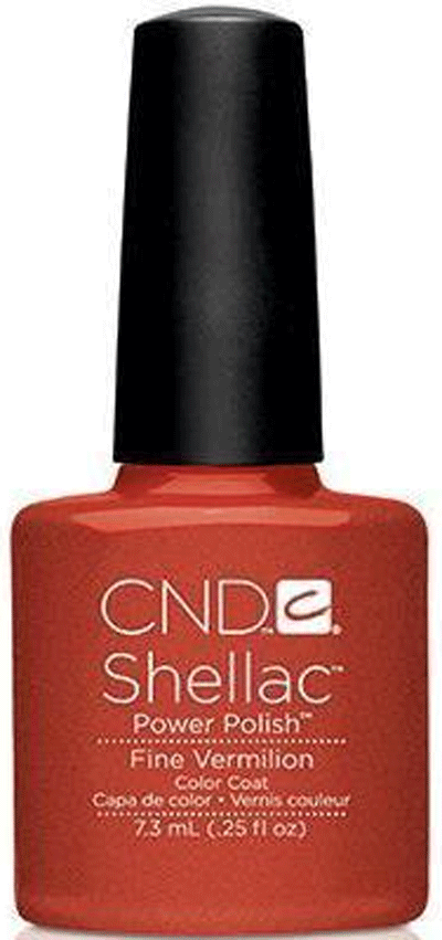 CND Shellac Fine Vermilion Color, 0.25 oz.