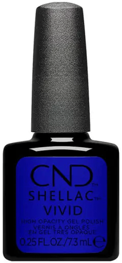 CND Shellac Vivid Lazuli Blue, 0.25 oz.