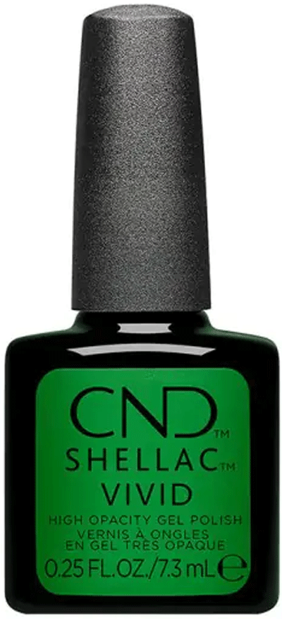 CND Shellac Vivid Shamrock Green, 0.25 oz.