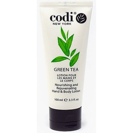 Codi Olive Hand & Body Lotion, Green Tea, 3.3 oz. tube.