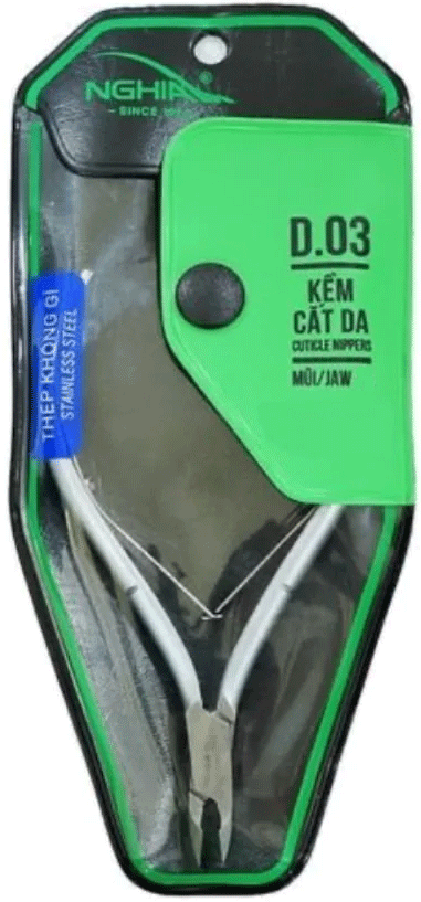 Nghia D03-16 Cuticle Nipper, Full Jaw, #16 , each.